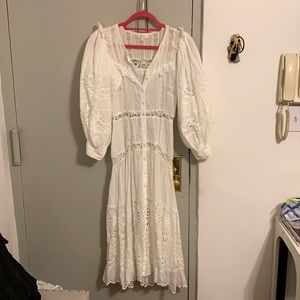 LoveShackFancy white long dress